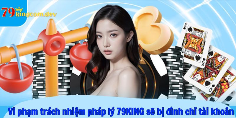 Vi phạm trách nhiệm pháp lý 79KING sẽ bị đình chỉ tài khoản